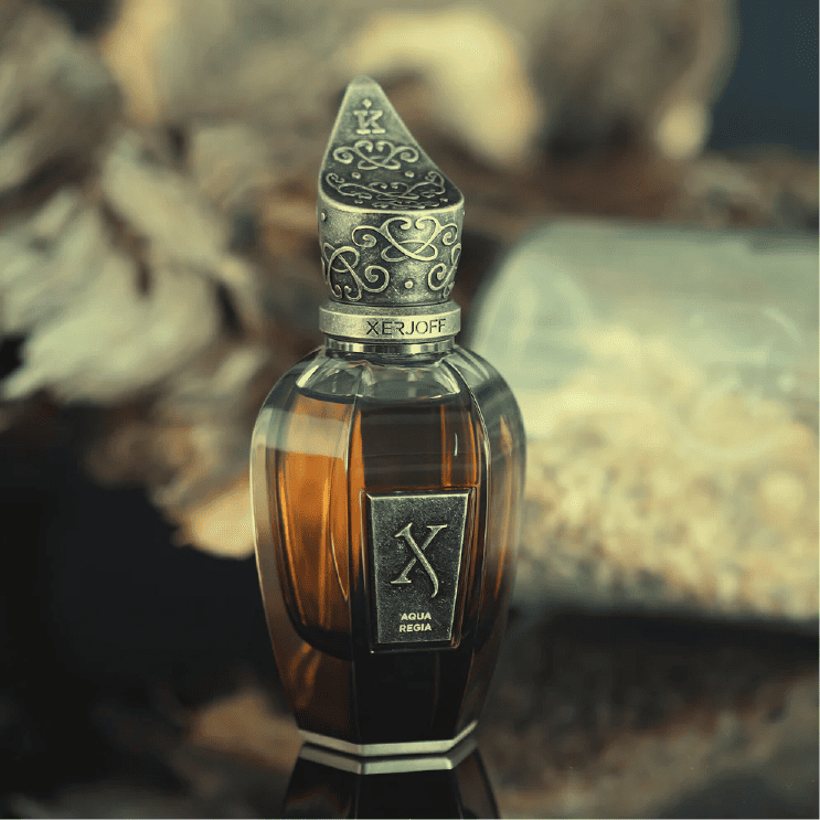 Aqua Regia Xerjoff colección Kemi frasco de lujo estilo alquimia